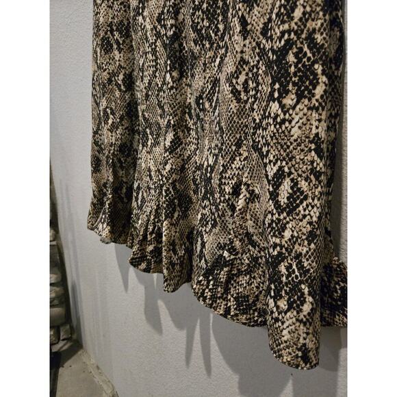 Veronica Beard Women's Snake Print Silk Mini Dress Size 8 Office Party - Picture 4 of 9